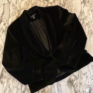 LOUBEN black velvet blazer holiday blazer dressy blazer sz 12